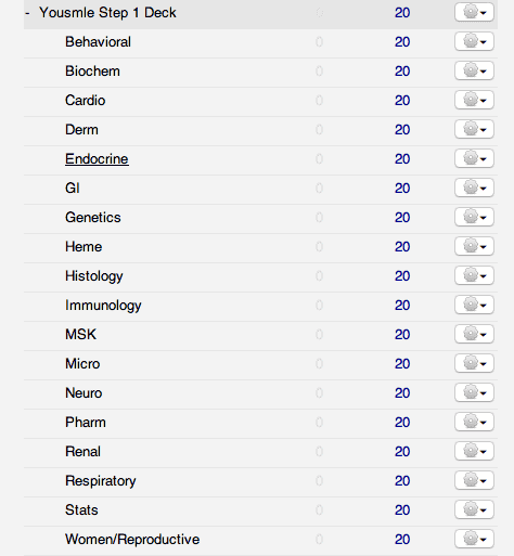 Yousmle Anki Cards Sub-Decks