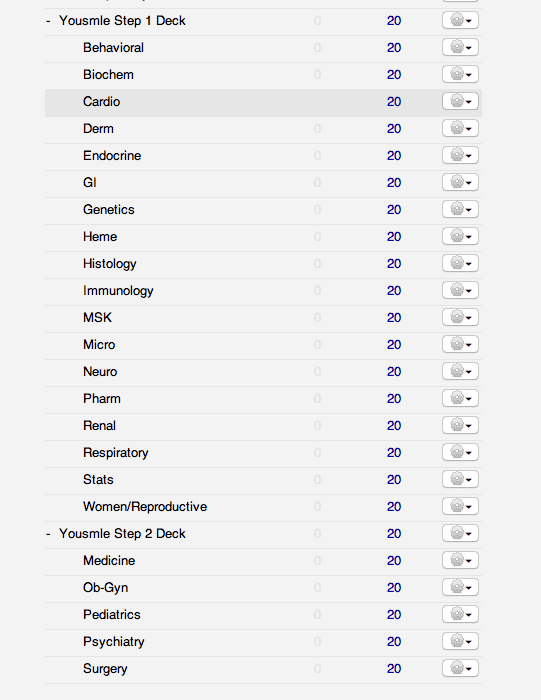 Anki defaults to 20 new cards/day