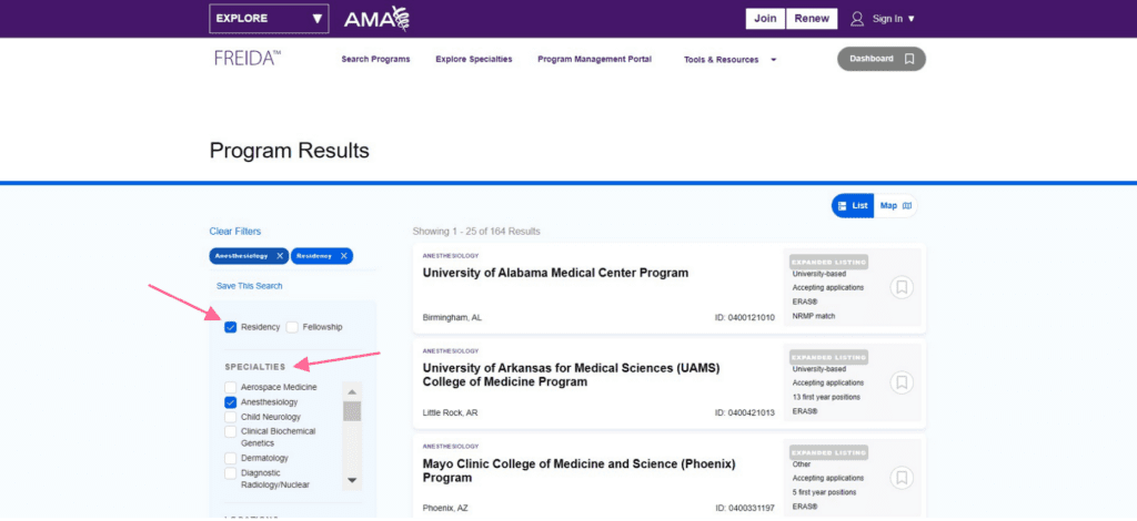 FREIDA: A Quick Tutorial for Seamless Residency Searches FREIDA: A Quick Tutorial for Seamless Residency Searches