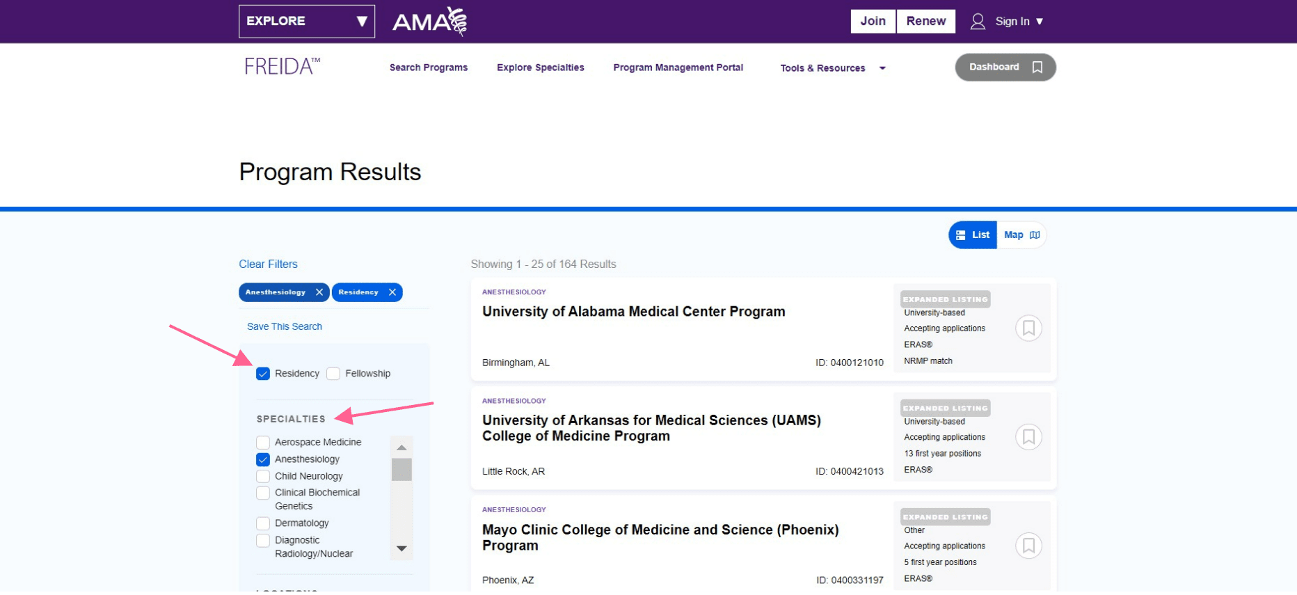 FREIDA: A Quick Tutorial for Seamless Residency Searches FREIDA: A Quick Tutorial for Seamless Residency Searches